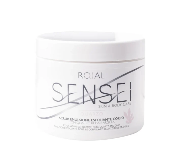 RO.IAL SENSEI Scrub Corpo esfoliante al Quarzo Rosa e Argilla 500 ml